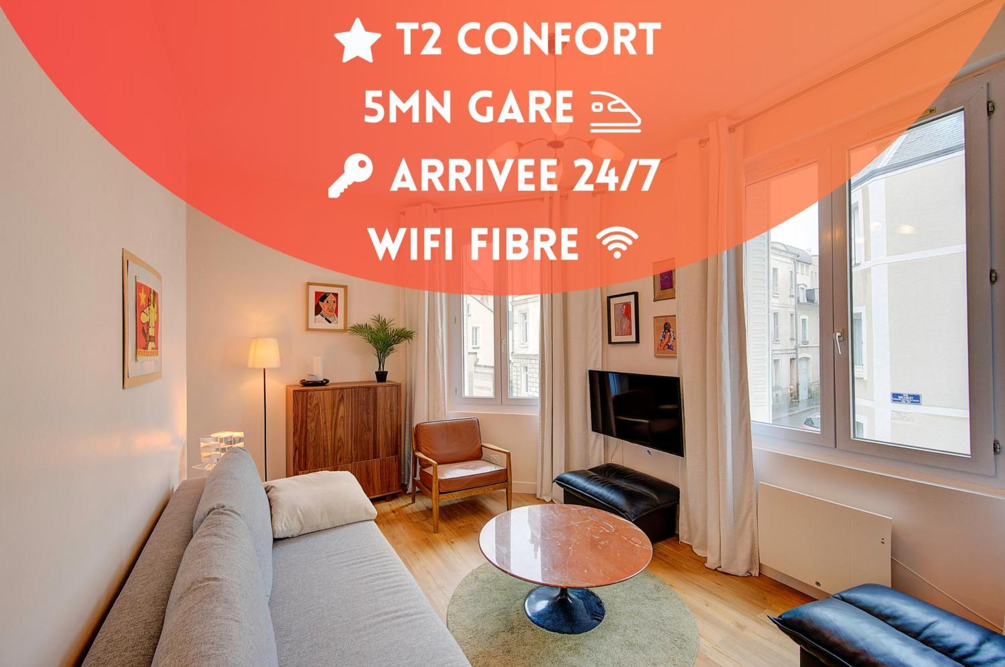 Апартаменты Chic Et Cosy - 5Mn De La Gare - Arrivee Autonome Тур Экстерьер фото